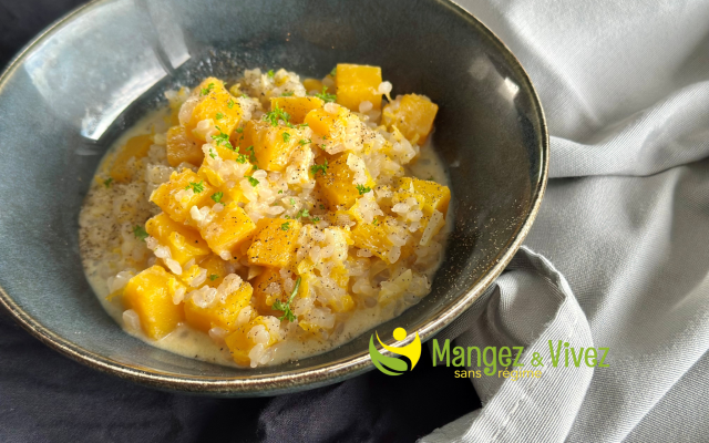 Risotto de butternut au riz konjac